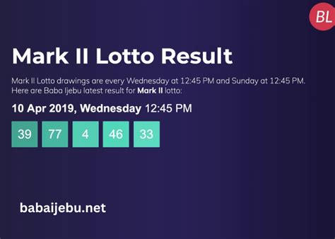 baba ijebu lotto result for 2023|How to Check Baba Ijebu Result Online .